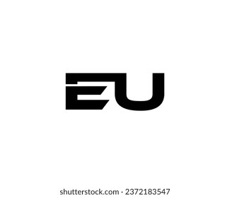 EU Letter Logo Design Element