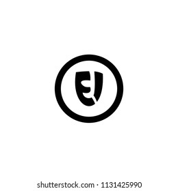 eu letter vector logo