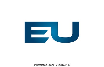 EU linked letters logo icon