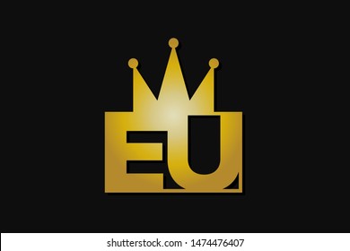 eu logo with gold crown