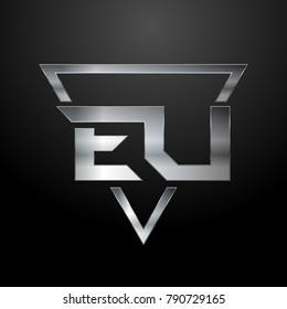 EU Logo, Monogram, Metal
