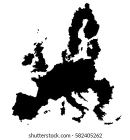 EU Map Vector.