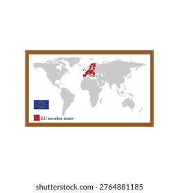 EU member state. Vector ilustration