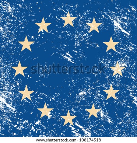 EU retro flag