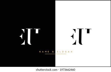 EU ,UE Abstract Letters Logo Monogram