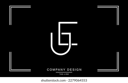 EU, UE, Abstract Letters Logo Monogram