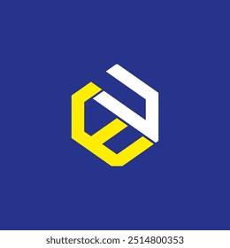 EU UE Initial letter logo