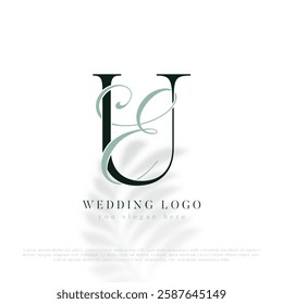 EU, UE Initial Wedding Logo Monogram