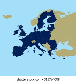 EU Vector Map - Europe