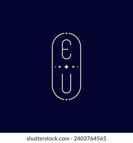 EU wedding lie monogram with high quality professional design that will print well across any print media