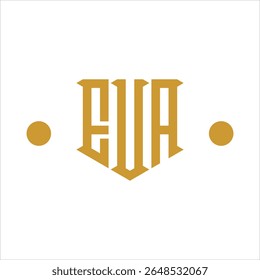 EUA three letter logo design template