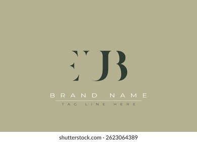 EUB abstract letter logo design. This logo is designed by three abstract letters.