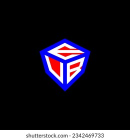 EUB letter logo creative design with vector graphic, EUB simple and modern logo. EUB luxurious alphabet design  