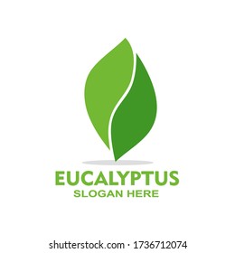Símbolo de hoja Eucalyptus - ilustración vectorial