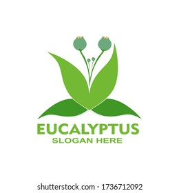 Eucalyptus leaf symbol - vector illustration