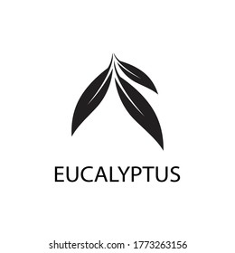 Eucalyptus leaves logo vector template design illustration