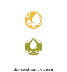 Eucalyptus leaves logo vector template design illustration