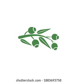 Eucalyptus leaves logo vector template design illustration