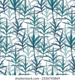 El eucalipto deja un patrón impecable de vegetación fresca. Fondo de vegetación acuático para papel textil o de pared.