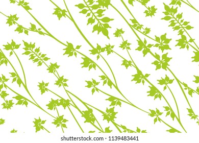 Eucalyptus Vector. Colorful Seamless Pattern with Vector Leaves, Branches and Floral Elements. Elegant Background for Wedding Design, Fabric, Textile, Dress. Eucalyptus Vector in Watercolor Style.