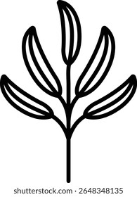 Eucalyptus vector icon. Can be used for printing, mobile and web applications.