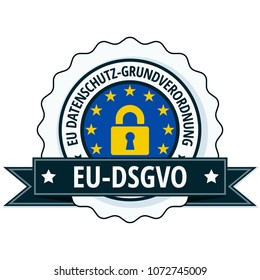 EU-DSGVO label illustration