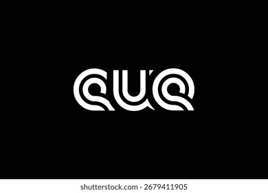 EUE Creative Unique Modern Letter Logo Design. Elegant Monogram Logo Design with Decorative Elements and Typography