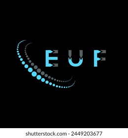 EUF letter logo abstract design. EUF unique design. EUF.
