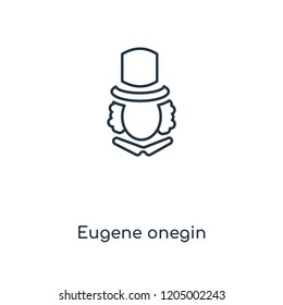 Eugene onegin concept line icon. Linear Eugene onegin concept outline symbol design. This simple element illustration can be used for web and mobile UI/UX.