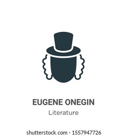 Eugene onegin vector icon on white background. Flat vector eugene onegin icon symbol sign from modern literature collection for mobile concept and web apps design.