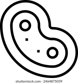 eukaryota icon. Thin linear style design isolated on white background