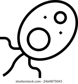 eukaryota icon. Thin linear style design isolated on white background