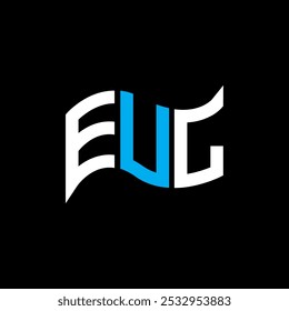 Diseño del logotipo de EUL, logotipo simple y moderno de EUL. Diseño de alfabeto lujoso de EUL  