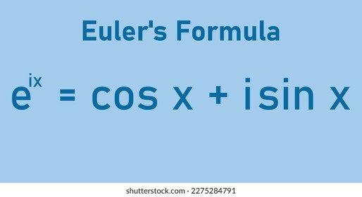 Euler's formula in mathematics vector