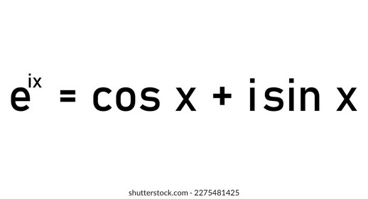 Euler's formula in mathematics vector