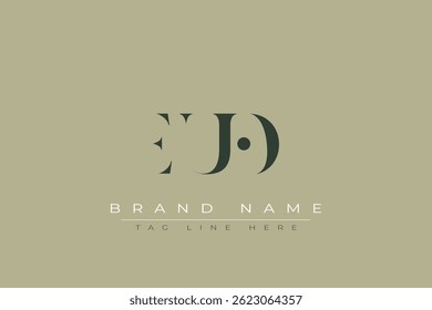 EUO abstract letter logo design. This logo is designed by three abstract letters.