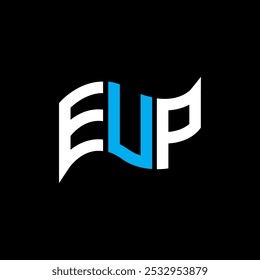 Logotipo EUP design, EUP logotipo simples e moderno. EUP design de alfabeto luxuoso  