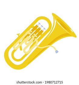 Euphonium. Vector illustration that is easy to edit.