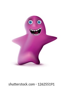 Euphoric greeting pink monster