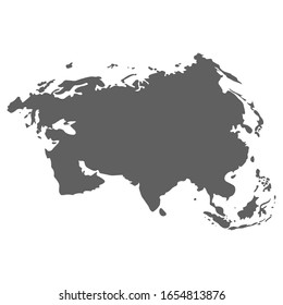 Eurasia map background vector. Vector illustration.