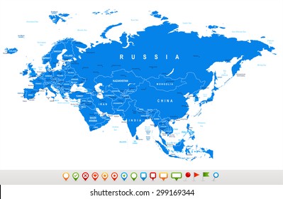 Show Me A Map Of Eurasia Eurasia Map Images, Stock Photos & Vectors | Shutterstock