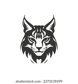 Eurasian lynx Icon on White Background - Simple Vector Illustration