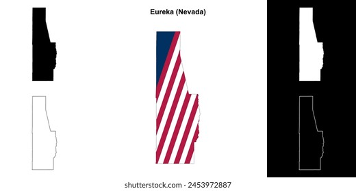 Eureka County (Nevada) Outline-Kartenset