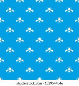 Eureka idea pattern vector seamless blue repeat for any use