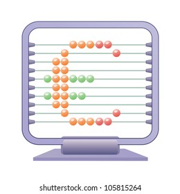 Euro abacus sign