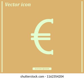 Euro badge, vector icon.