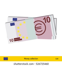 Euro banknote. 