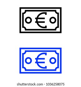 Euro bill icon
