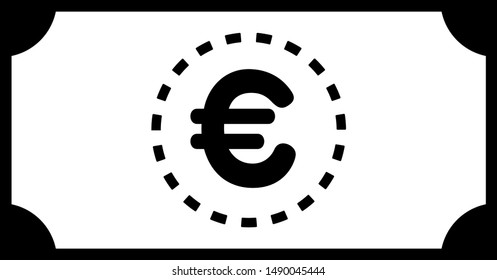 Euro bill icon.
Business icon.