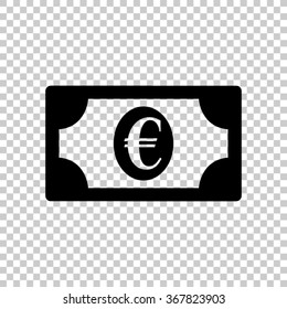 euro  - black vector icon